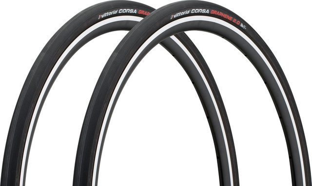 Vittoria Set de 2 cubiertas plegables Corsa G2.0 28" - schwarz | 28 | 28 mm | 28-622