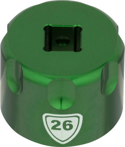 Abbey Bike Tools Accesorio Suspension Top Cap Socket - green/26 mm