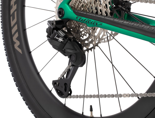 Wilier Rave SLR ID2 GRX Di2 1x12-speed Carbon Graff Aero 48 gravel bike - pixel green matt | 28" | M | 170,0 mm