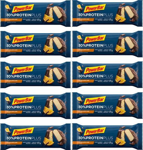 Powerbar Protein Plus 30 % Proteinriegel - 10 Stück - orange jaffa cake