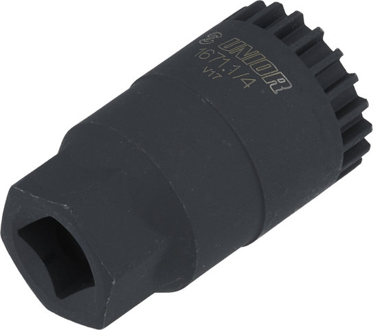 Unior Bike Tools Innenlagerwerkzeug 1671.1/4 für Shimano Cartridge und ISIS - black