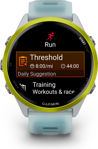 Garmin Forerunner 570 47 mm Smartwatch - steinweiß-amp yellow-steinweiß-türkis