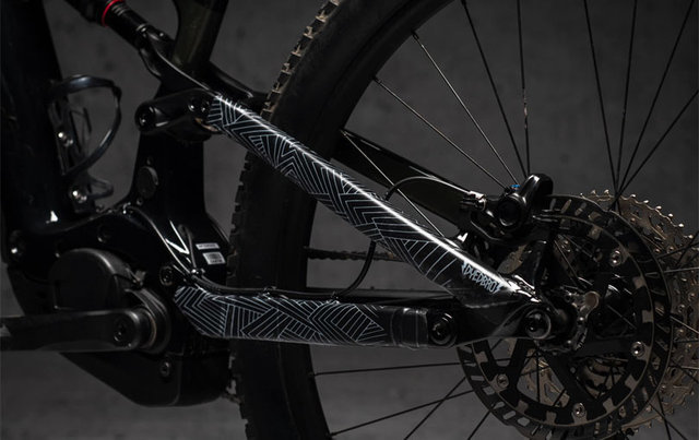 DYEDBRO E-bike Frame Protection Film Set - stay free white