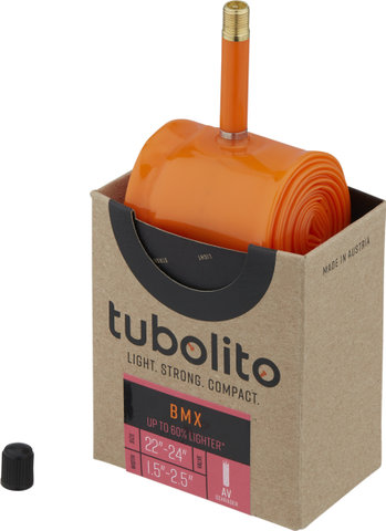 tubolito Tubo-BMX Schlauch 22"/24" - orange/37-489 bis 64-507/AV/22-24 x 1,5-2,5 AV 40 mm/40 mm