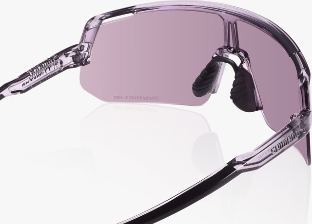 Shimano Technium L Photochromic Brille - transparent dark grey | photocromatic HD