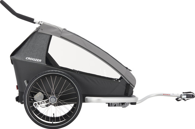 Croozer Kid Keeke 1 Kids Trailer 2-in-1 with Buggy Set - mountain grey/20"