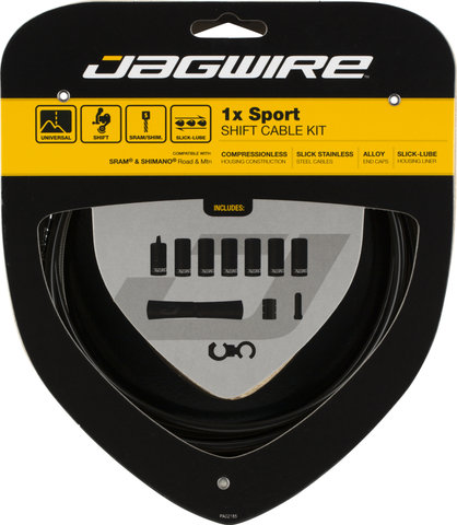 Jagwire 1X Sport Schaltzugset - black