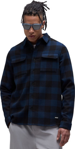 Oakley Bear Cozy Flannel Shirt - abyss pitch black check | XL