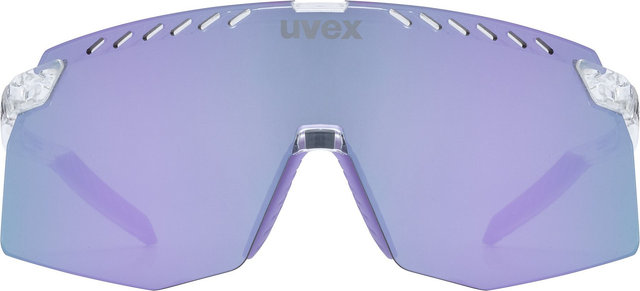 uvex pace stage S CV sports glasses - clear | mirror pink