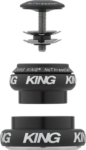 Chris King Jeu de Direction NoThreadSet EC34/28,6 - EC44/40 GripLock - matte jet/EC34/28,6 - EC44/40