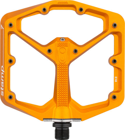 crankbrothers Pedales de plataforma Stamp 7 LE - naranja/large
