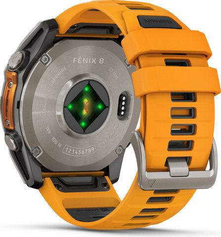 Garmin fenix 8 AMOLED Sapphire Titanium GPS 51 mm Multisport Smartwatch - graphit-titanium