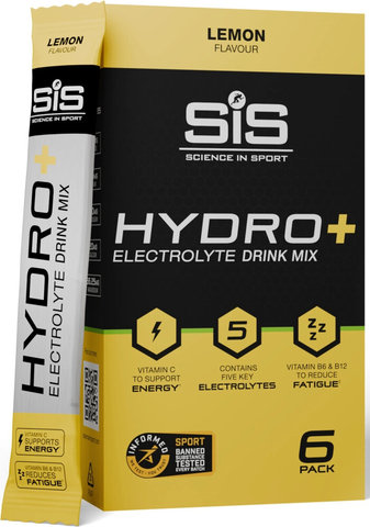 SIS Polvo para bebida Hydro+, 6 piezas - limón