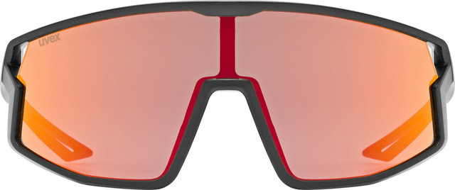 uvex Gafas para niños Skyryse Jr. - black mate/mirror red