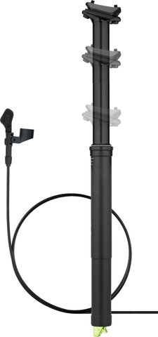 OneUp Components Dropper Post V2 180 mm Seatpost w/ V3 Remote Lever I-Spec II - black | 0 mm | 465 mm | 31,6 mm | I-Spec II | V3