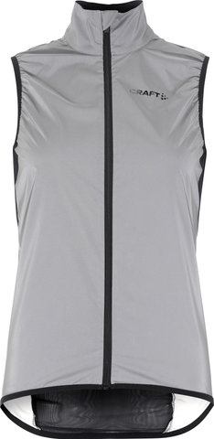 Craft Adv Essence Lumen Wind W Weste - silver reflective-black/M
