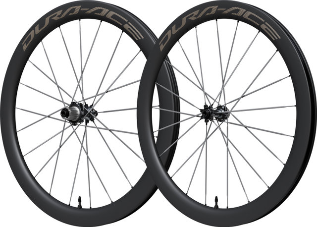 Shimano Juego de ruedas Dura-Ace WH-R9370-C50-TL Disc Center Lock Carbon 28" - negro | 28" | 142 mm | Non Boost | Shimano carretera de 12 velocidades | 100 mm | Non Boost