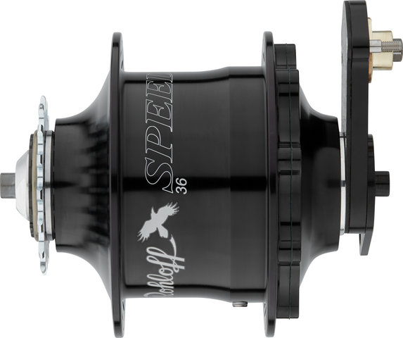 Rohloff Speedhub 500/14 CC cierre rápido 135 mm buje de cambio - negro-anodizado/Typ 2, 36 agujeros