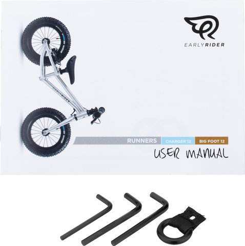 EARLY RIDER Vélo d'Équilibre pour Enfant Charger 12" - brushed aluminium/12"