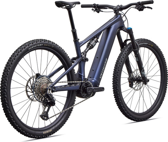 Specialized Turbo Levo R Comp Alloy E-Mountainbike - satin metallic deep marine-shadow silver | 140 mm | 160,0 mm | XS | 29" (VR), 27,5" (HR) | 44 mm