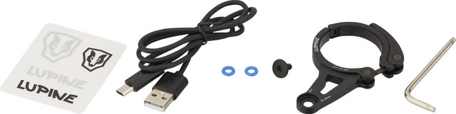 Lupine SL Mono LED Frontlicht für Lenkerhalterung mit StVZO-Zulassung - schwarz/700/35 mm