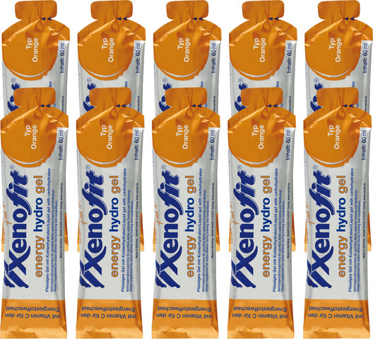 Xenofit energy hydro Gel - 10 Stück - orange/600 ml
