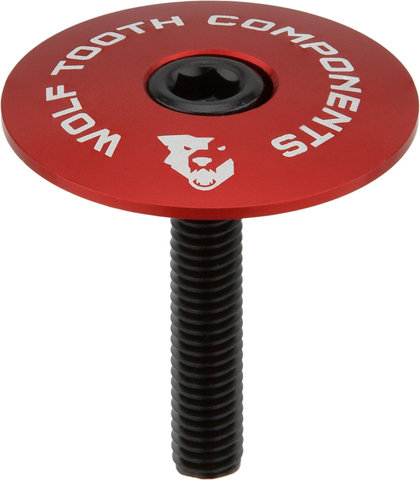 Wolf Tooth Components Ultralight Top Cap - red