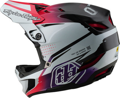 Troy Lee Designs Casque D4 Carbon MIPS - drip white/55 - 56 cm