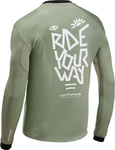 Northwave Maillot manches longues Sharp - cottage green/white/M Northwave Maillot manches longues Sharp - cottage green/white/M