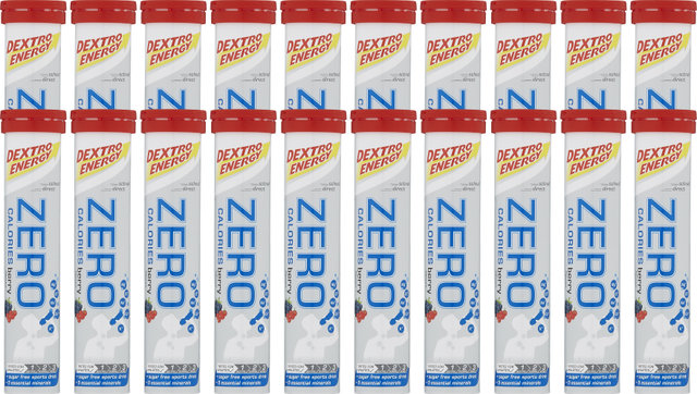 Dextro Energy Effervescent Tablets Zero Calories - 20 Pieces - berry
