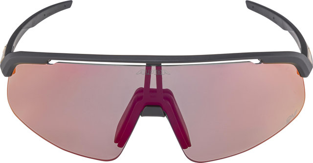 Alpina Turbo Pro S QV Sports Glasses - black matte | rainbow mirror