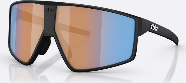 Bliz P002 Sportbrille - matt black/nano optics nordic light coral-orange-blue multicolor