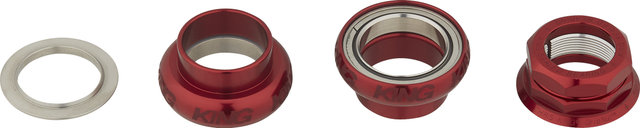 Chris King GripNut Sotto Voce EC30/25,4 - EC30/26 Gewindesteuersatz - red/1"/EC30/25,4 - EC30/26