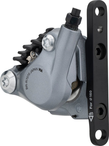 Shimano 105 Bremssattel BR-R7070 mit Resinbelag - spark silver/Vorderrad/ohne
