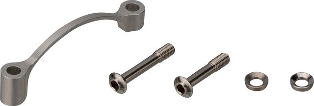 Trickstuff CNC PM Fork to PM Brake +20 Disc Brake Adapter w/ Titanium Bolt - silver/Post Mount/180 mm, 160 mm