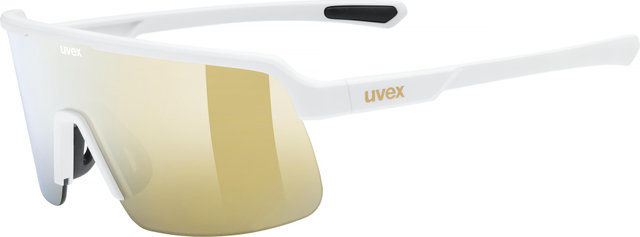 uvex dyrt Glasses - white matte | mirror gold