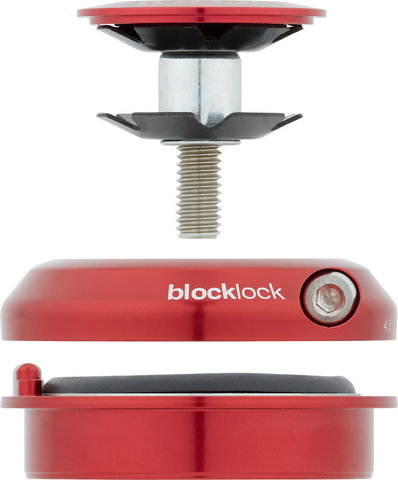 Acros Blocklock ZS44/28,6 Steuersatz Oberteil für 164° Lenkeinschlag - rot/ZS44/28,6
