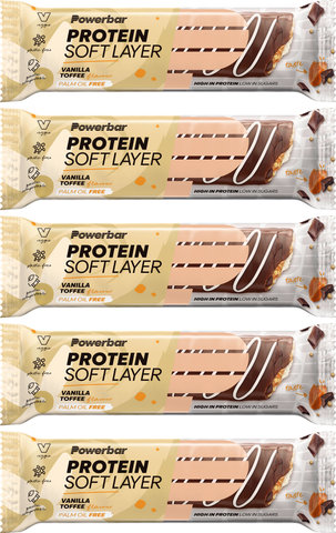 Powerbar Barra de proteína de capa suave de proteína - 5 piezas - vanilla toffee
