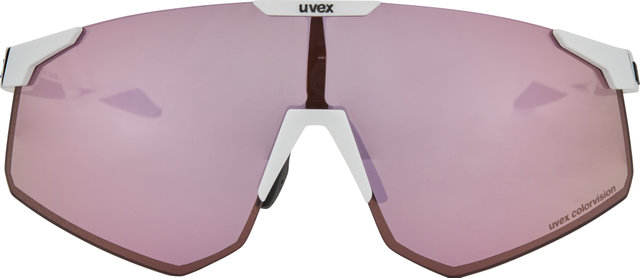 uvex Lunettes de Sport pace perform S CV - white mat/pushy pink