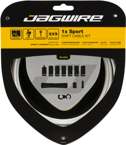Jagwire 1X Sport Schaltzugset - white