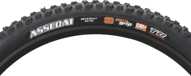 Maxxis Pneu Souple Assegai 3C MaxxGrip EXO+ WT TR 29" - noir/29 /63 /63-622/2.5 