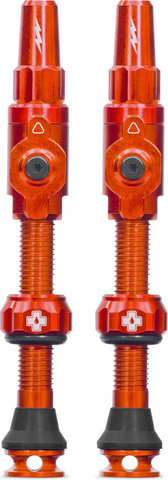 Muc-Off Válvulas Tubeless Big Bore Lite - naranja/SV 45 mm