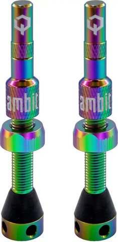 Ambit Components Válvulas Tubeless Realm - oilslick | Válvula Presta (SV) | 40 mm