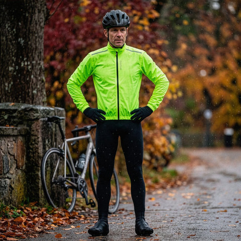 GripGrab RIDE chaqueta impermeable ligera de lluvia - yellow hi-vis | S