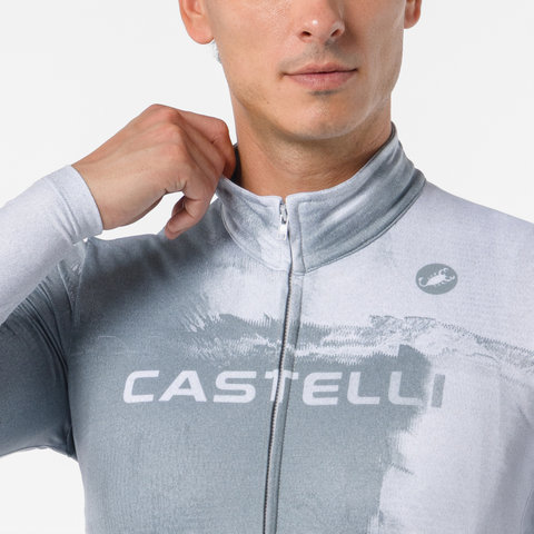 Castelli Nebula Thermal L/S Jersey - silver gray-nickel gray | XL
