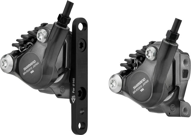Shimano GRX v+h Set Scheibenbremse BR-RX810 + Di2 ST-RX815 - schwarz-grau | Set