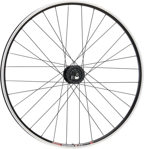 bc basic Urban Deore V-Brake - DT Swiss 535 28" Dynamo Wheel - schwarz | 100 mm | front wheel only | Non Boost | front wheel only | 28"