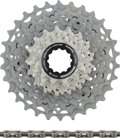 Factor Kit de Cadre O2 V.A.M. Disc avec Groupe Dura-Ace Di2 2x12 + Roues - chrome | 54 cm, 34-50