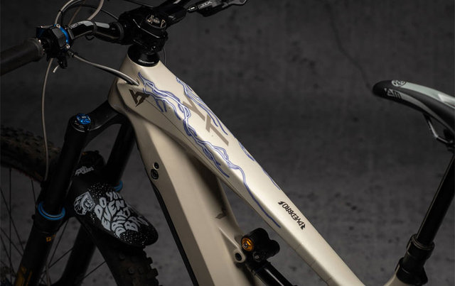DYEDBRO E-bike Frame Protection Film Set - lightning blue