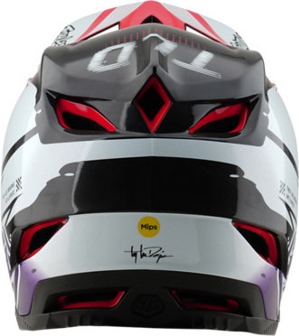 Troy Lee Designs Casque D4 Carbon MIPS - drip white/55 - 56 cm